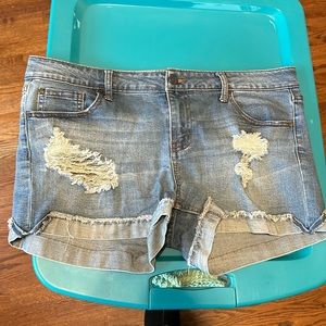 Celebrity Pink Distressed Denim Jean Shorts - Size 11/30